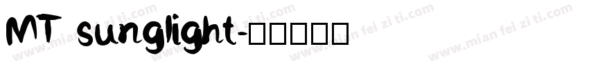 MT sunglight字体转换